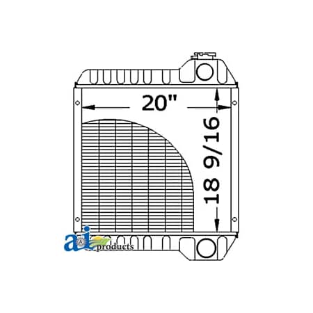 A & I Products Radiator 32.75" x23" x10.5" A-234876A1